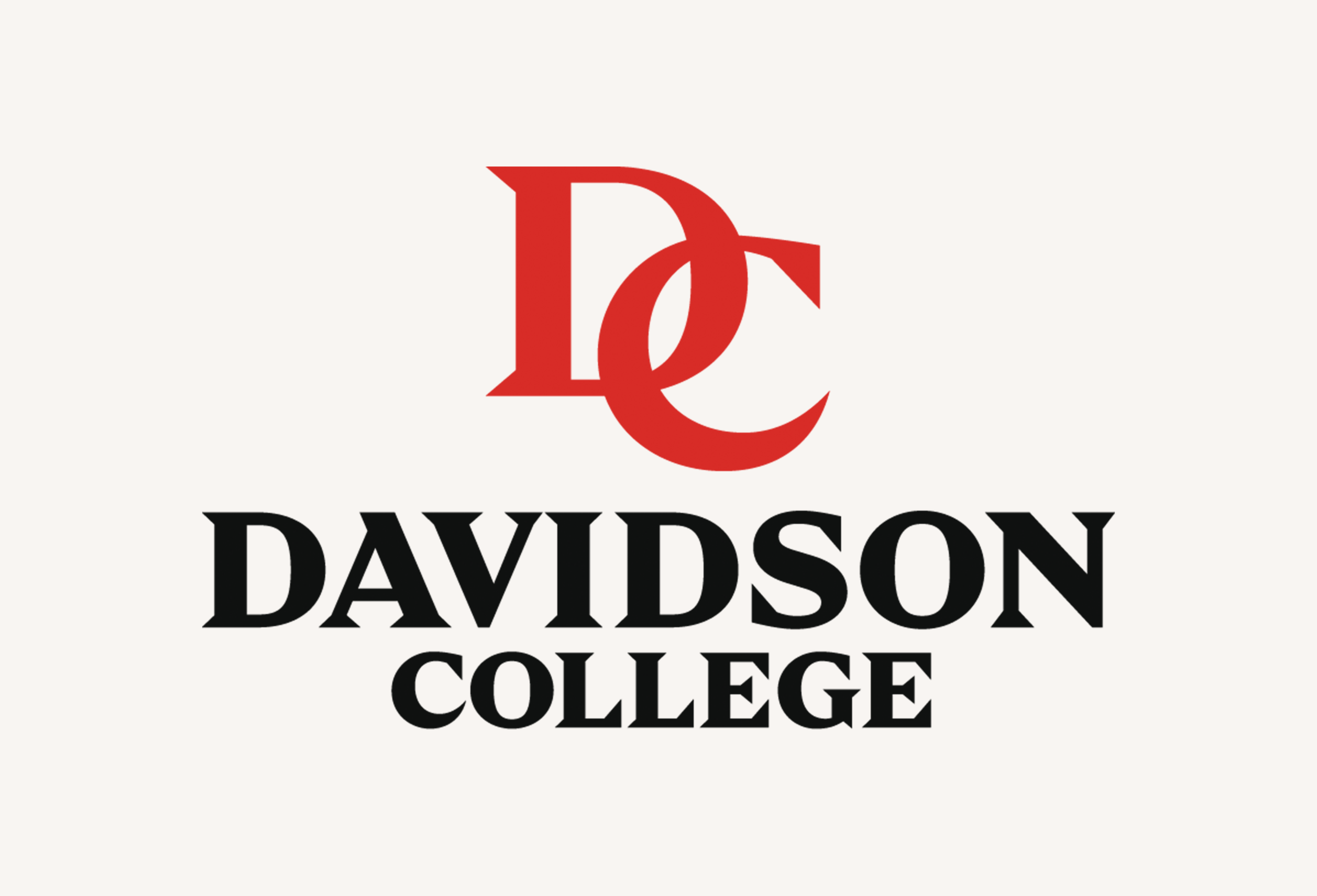Davidson College primary logo lockup